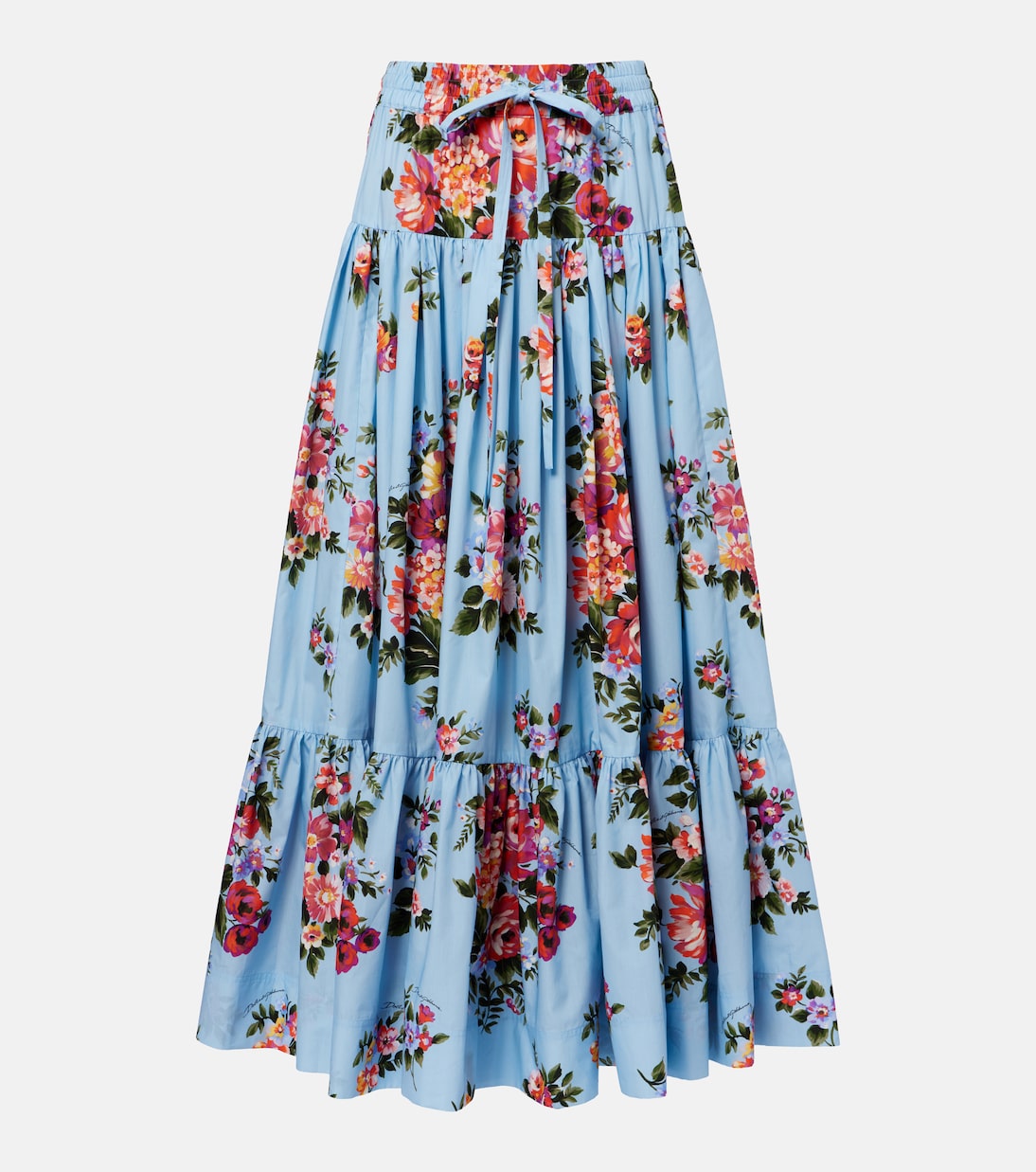 Floral cotton poplin maxi skirt | Dolce&Gabbana