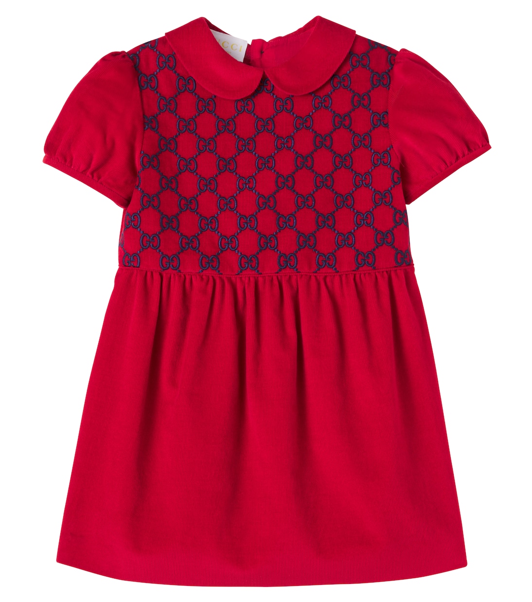 Bebé - vestido GG de terciopelo de algodón | Gucci Kids