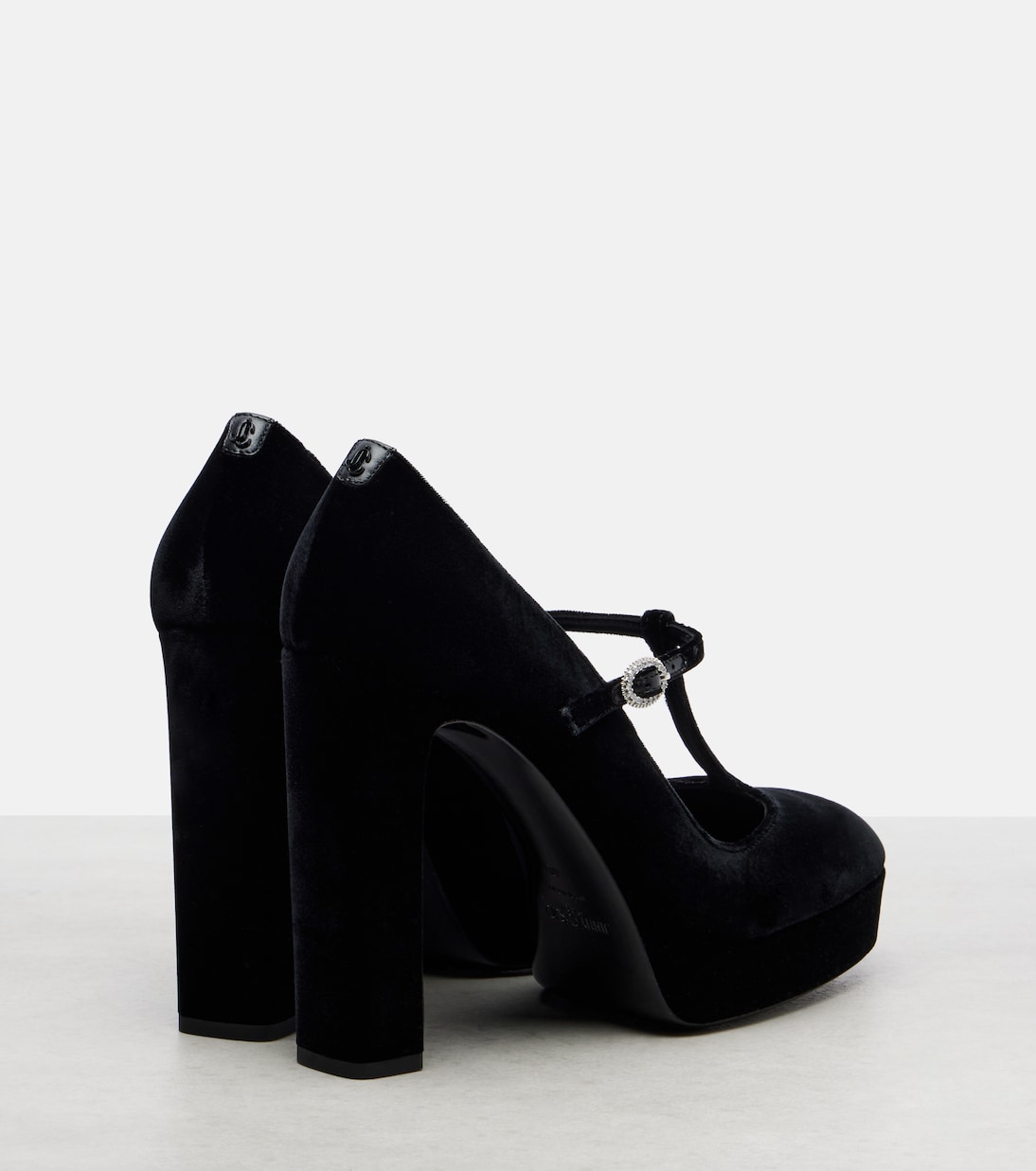 Marene 120 velvet platform Mary Jane pumps | Jimmy Choo