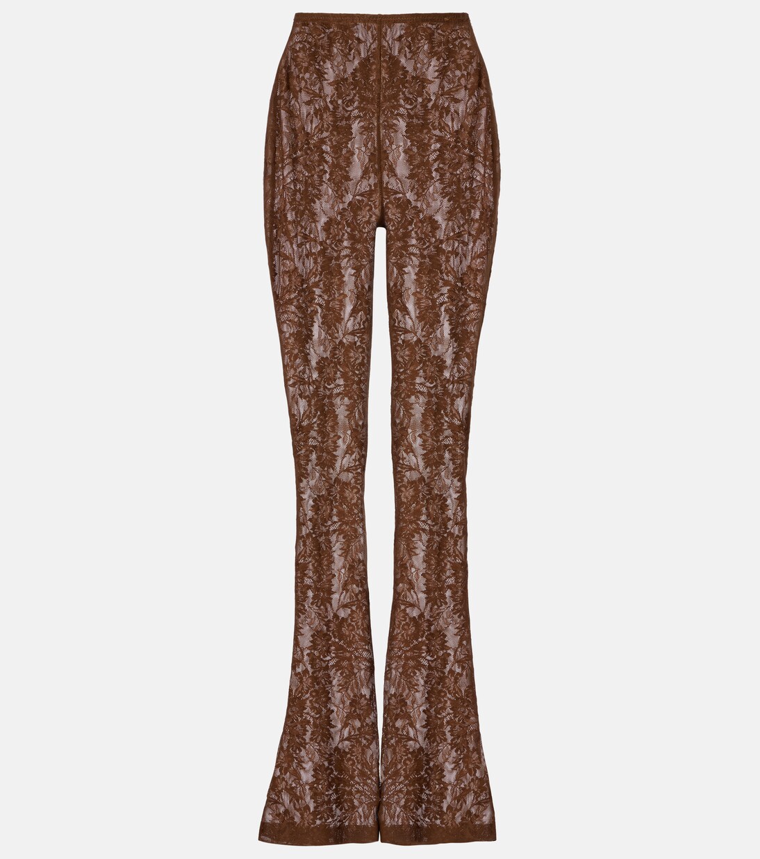 High-rise lace flared pants | Norma Kamali