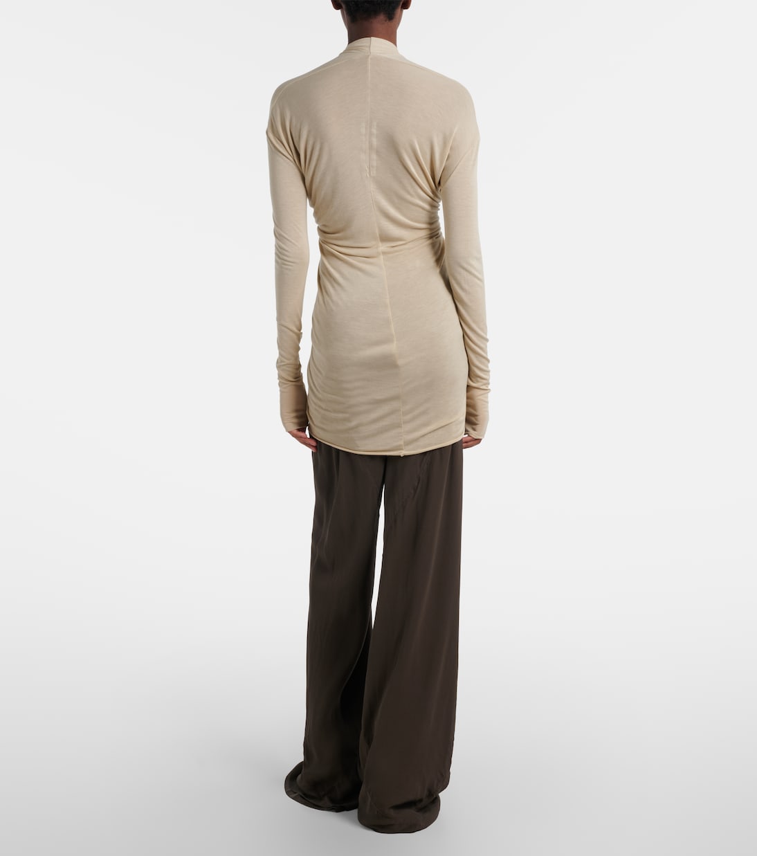 Weite Hose aus Seidencharmeuse | Rick Owens