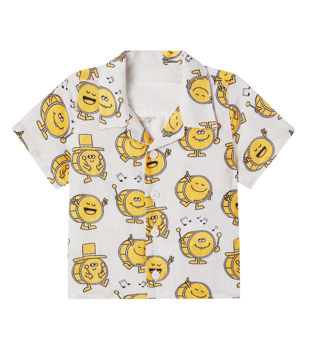 Baby printed cotton and linen shirt | Stella McCartney Kids