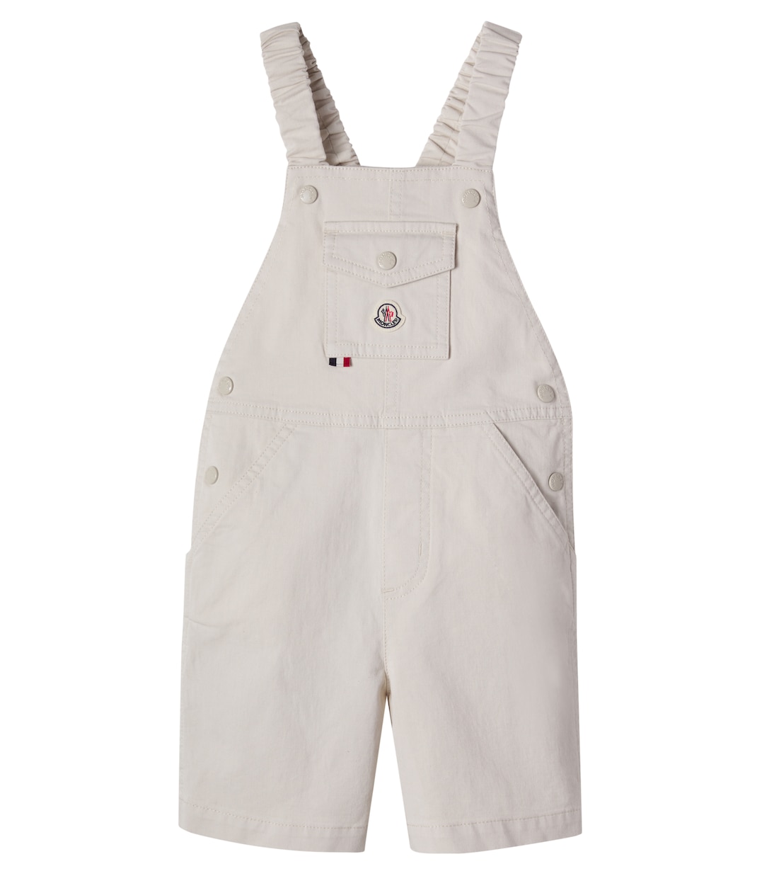 Baby cotton-blend twill overalls | Moncler Enfant