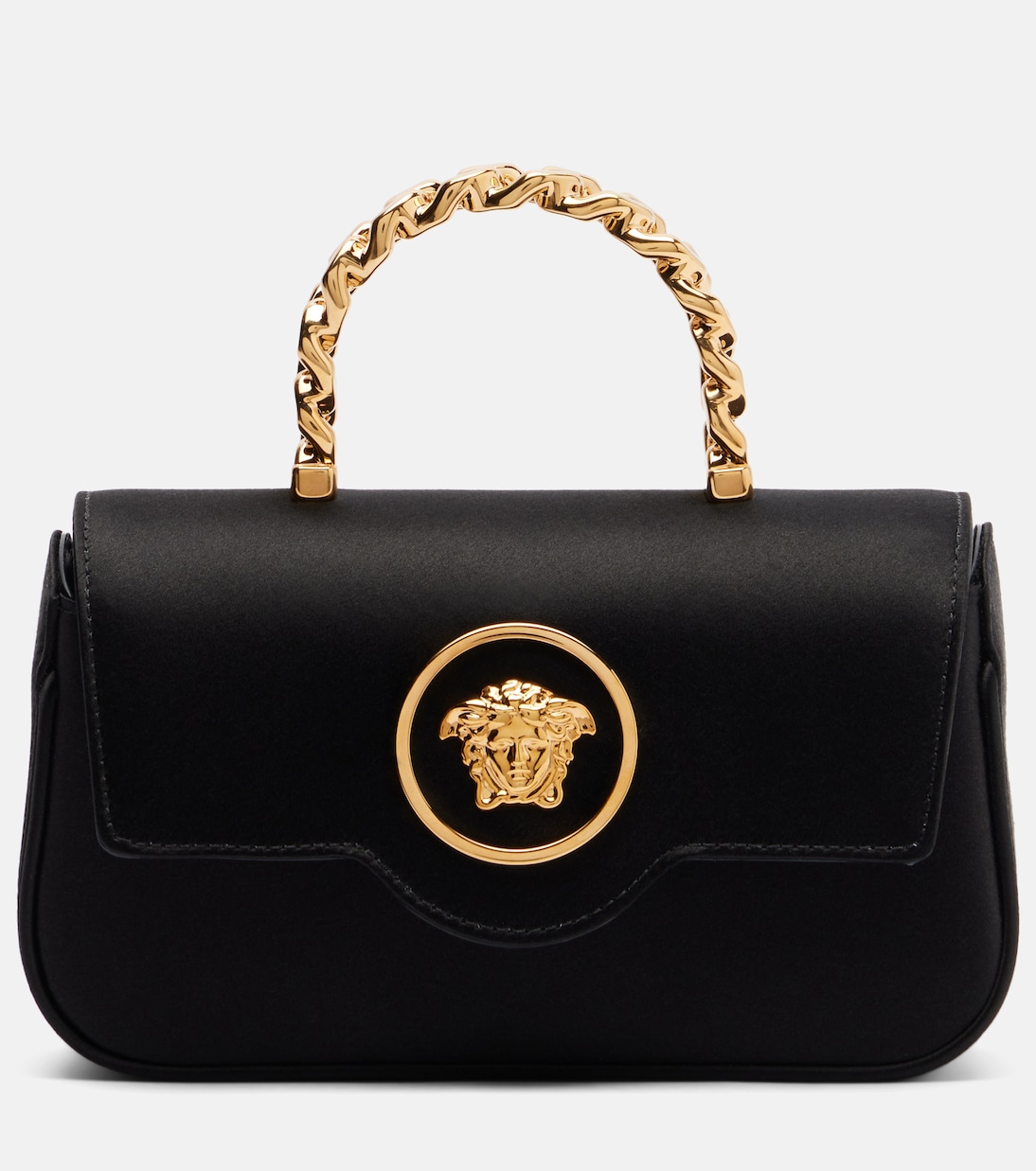 La Medusa Mini satin top-handle bag | Versace
