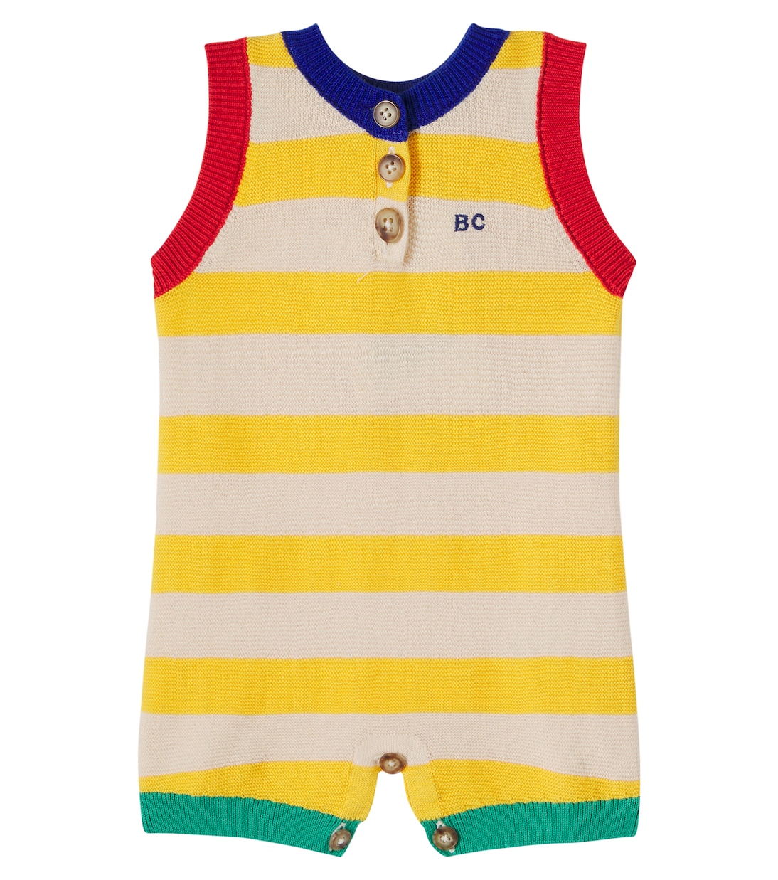 Baby BC striped cotton playsuit | Bobo Choses