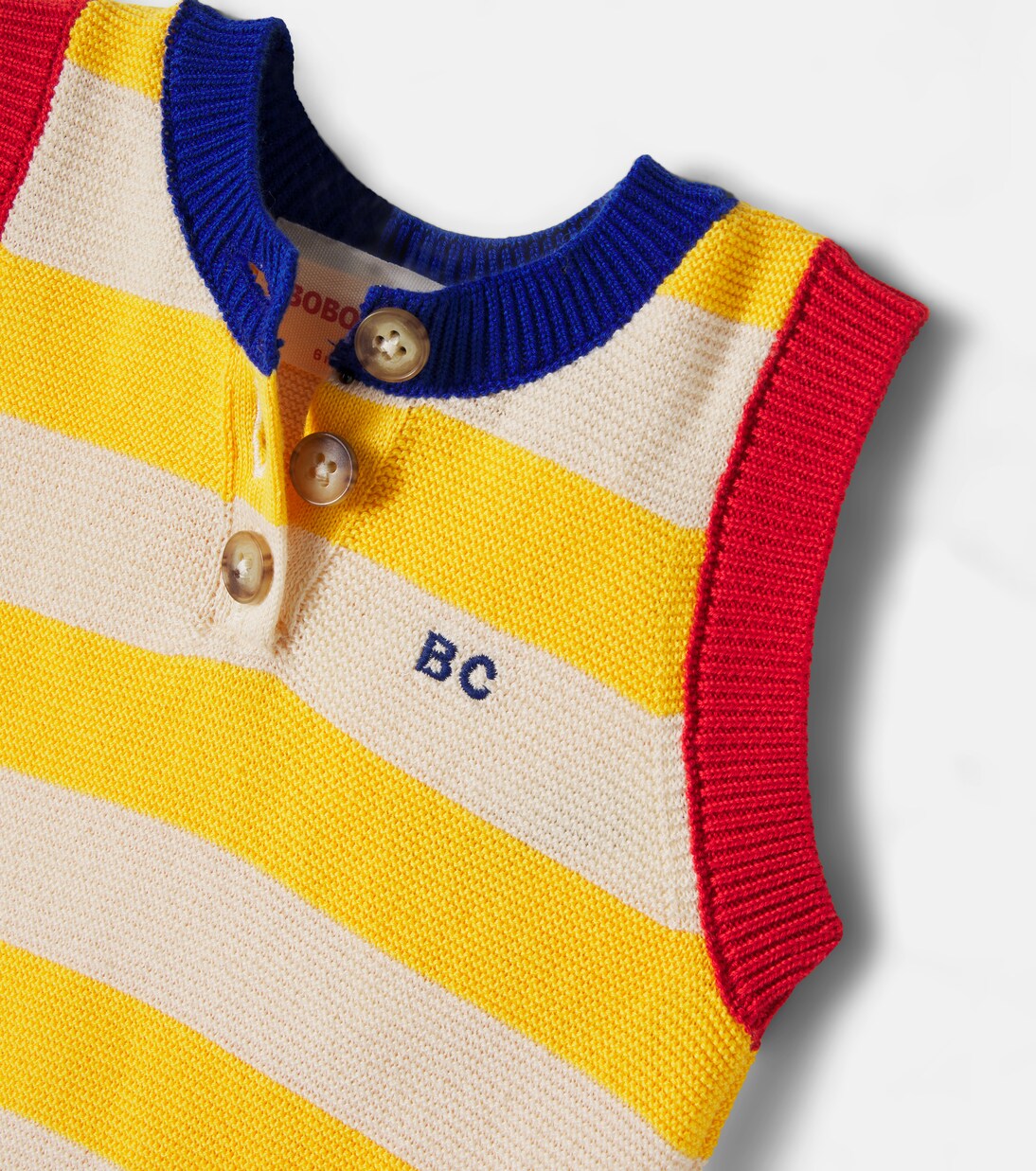 Baby BC striped cotton playsuit | Bobo Choses