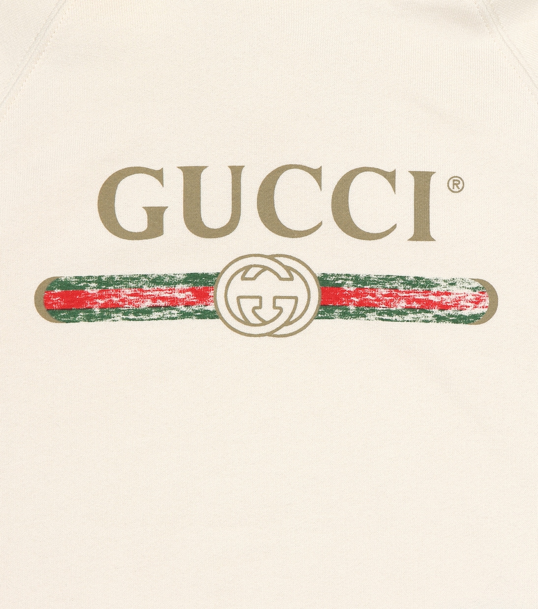 Felpa in cotone con cappuccio e logo | Gucci Kids