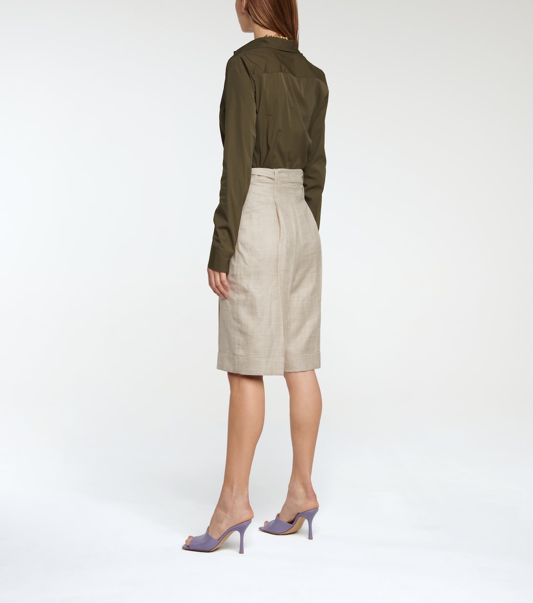 Judy wool, silk and linen shorts | Gabriela Hearst