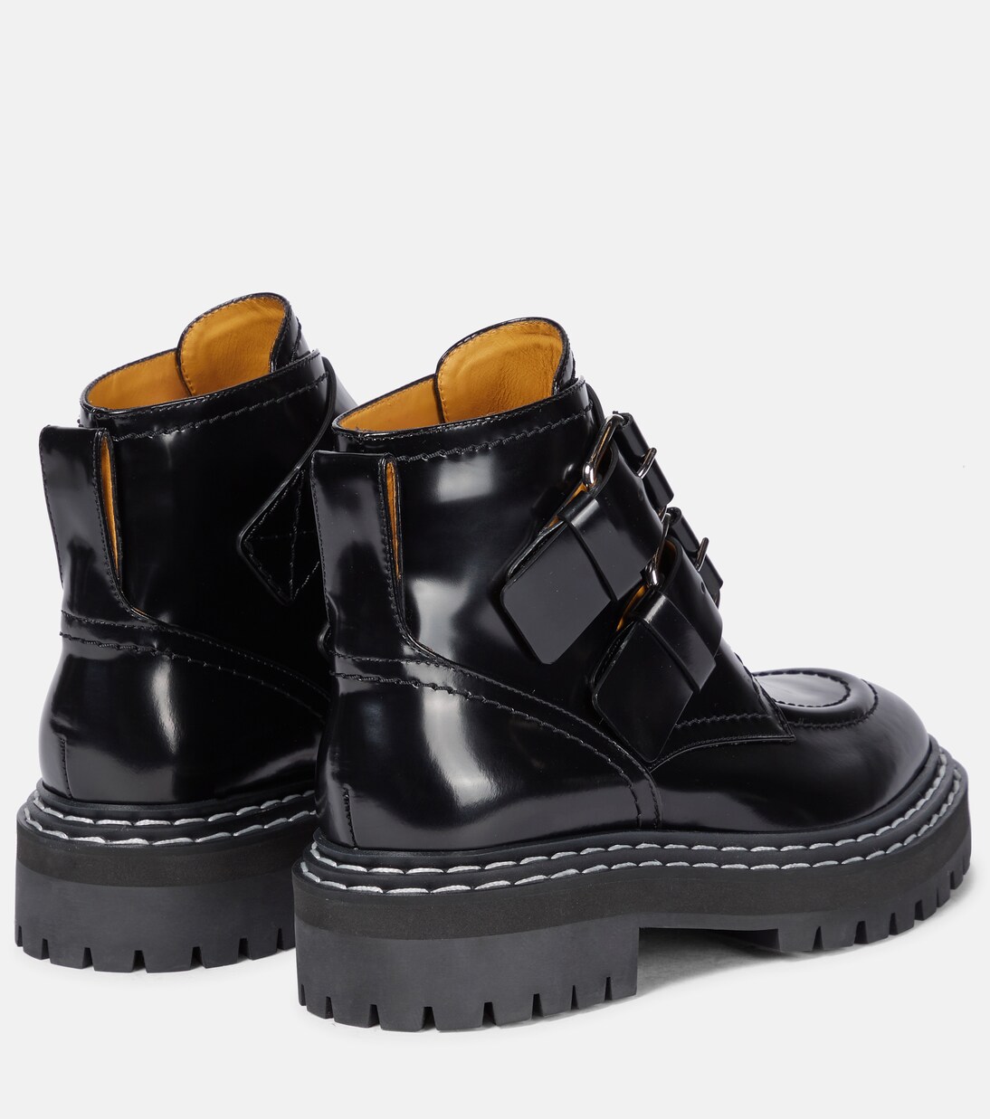 Bottines motardes en cuir | Proenza Schouler