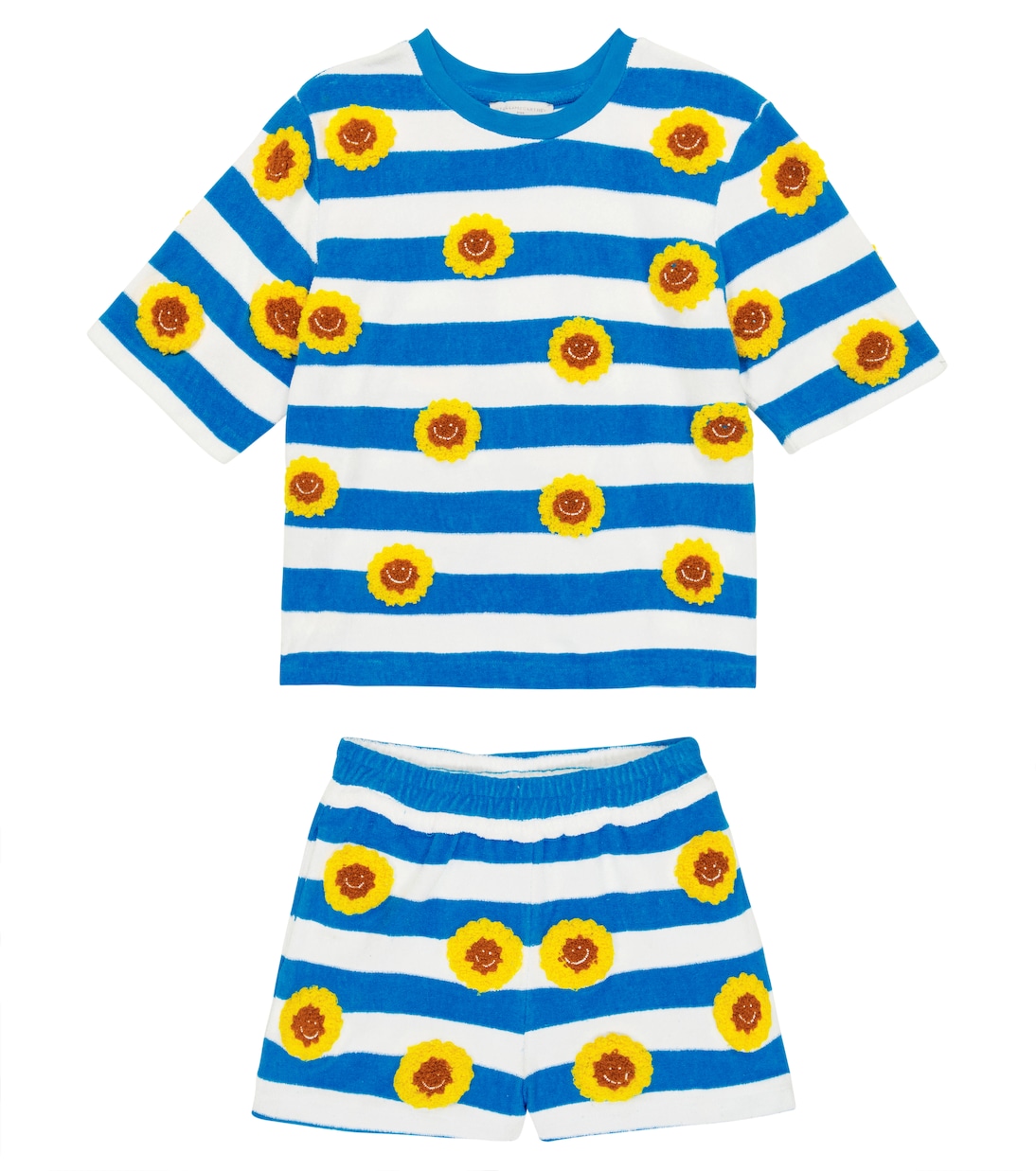 Striped terry T-shirt and shorts set | Stella McCartney Kids