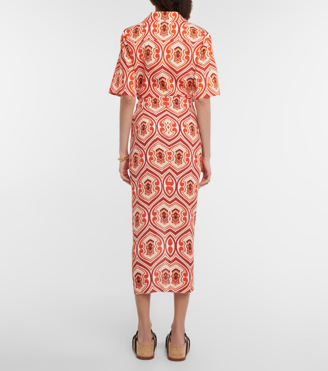 Falda midi de tiro alto estampada | Etro