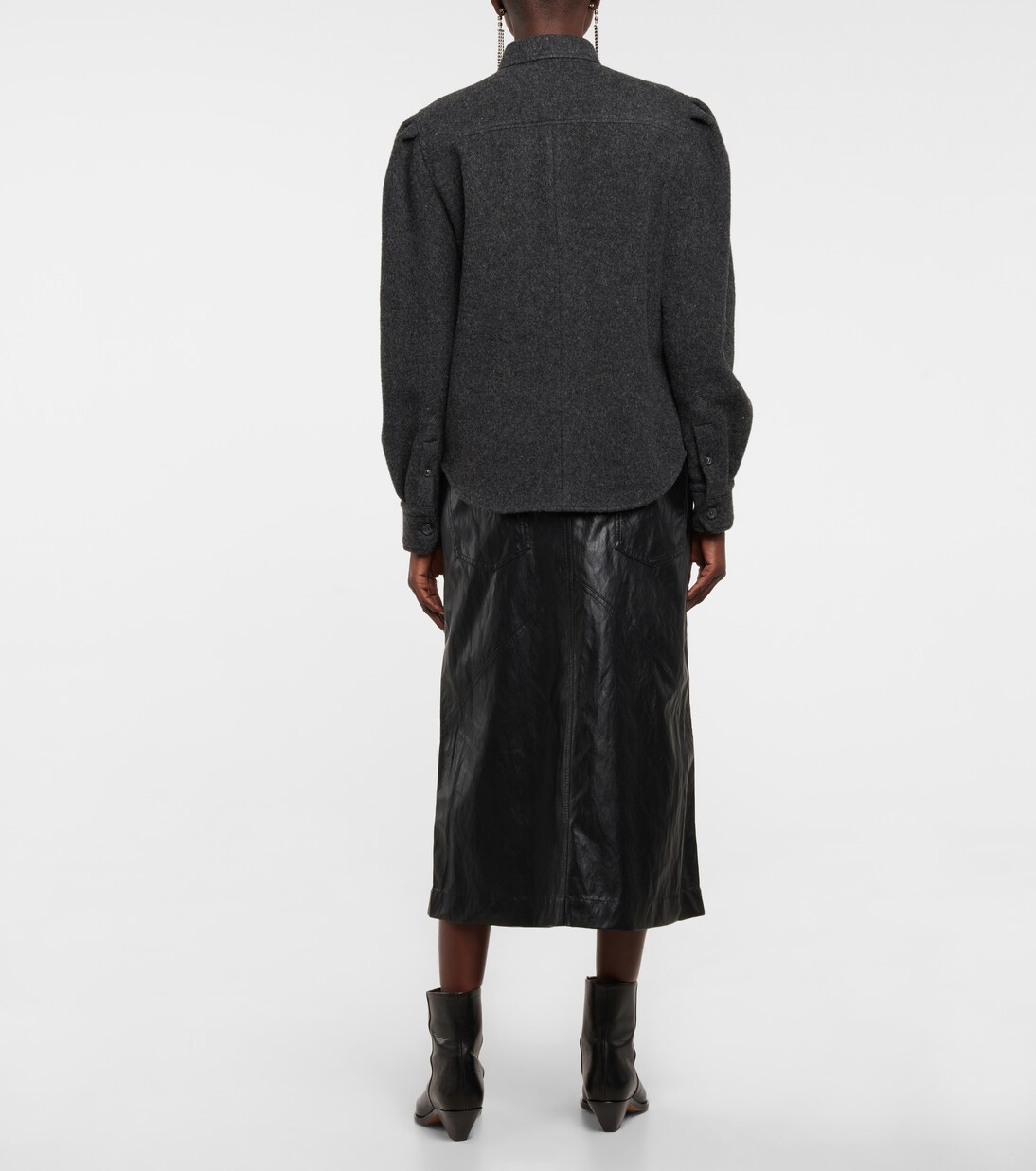 Florrie wool-blend felt shirt jacket | Marant Etoile