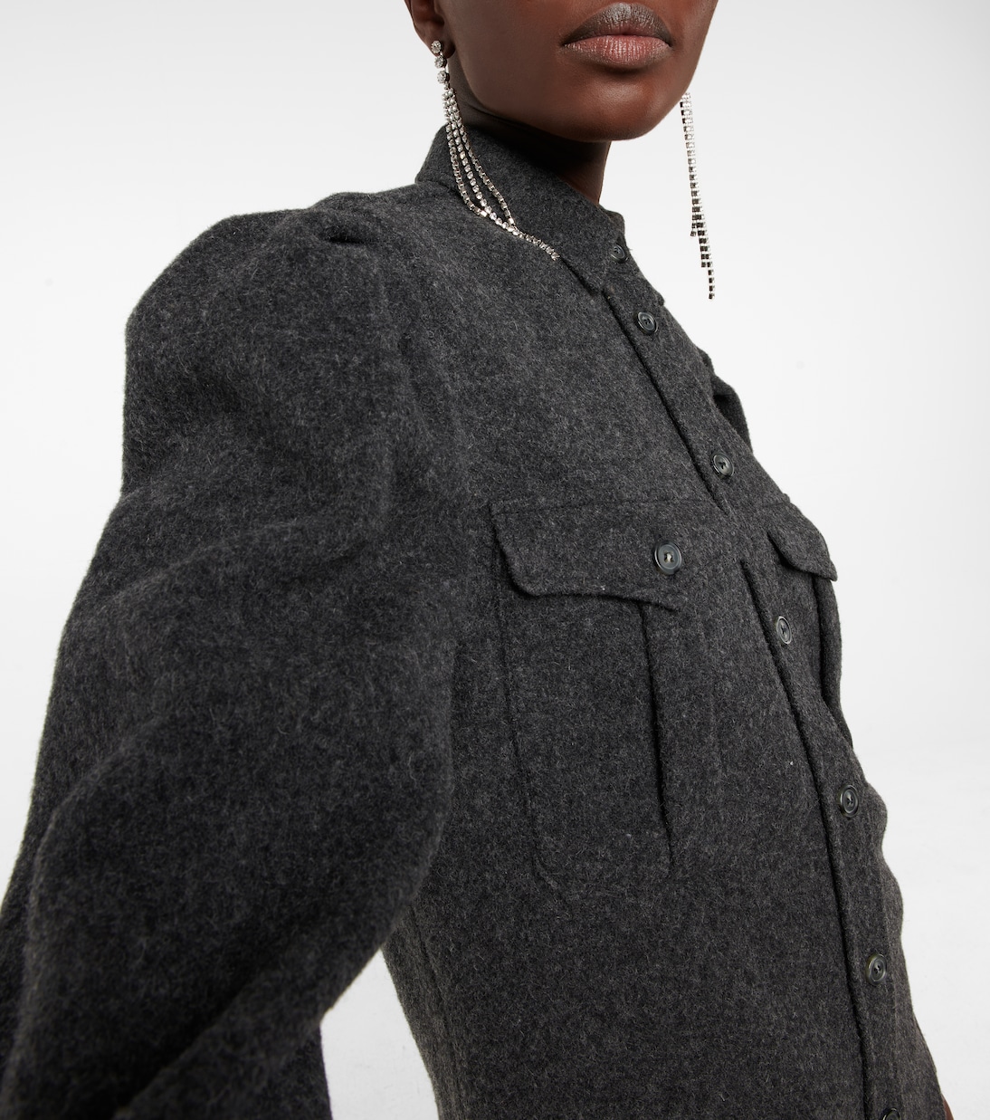 Florrie wool-blend felt shirt jacket | Marant Etoile