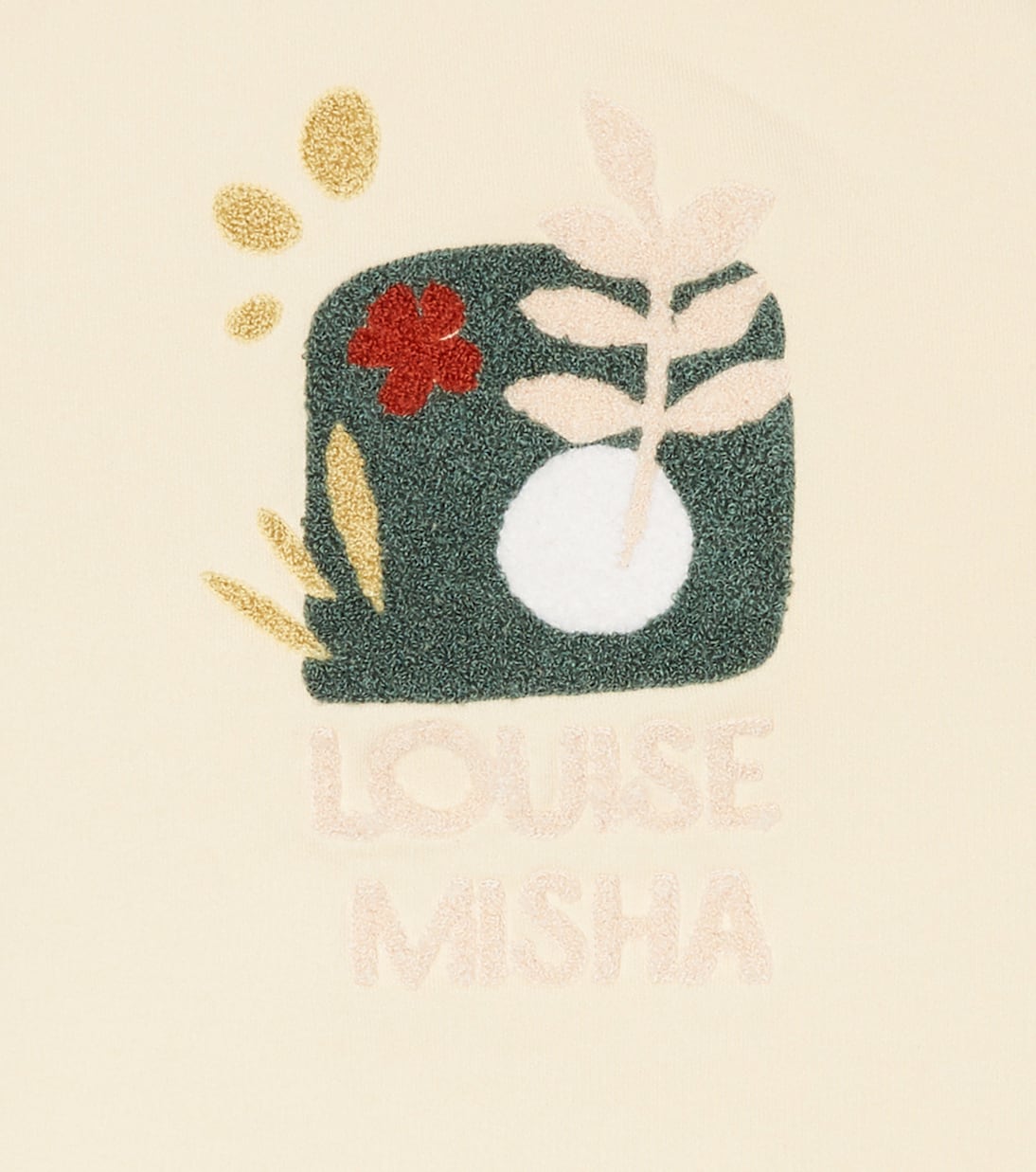 Felpa Kyra in cotone con ricamo | Louise Misha
