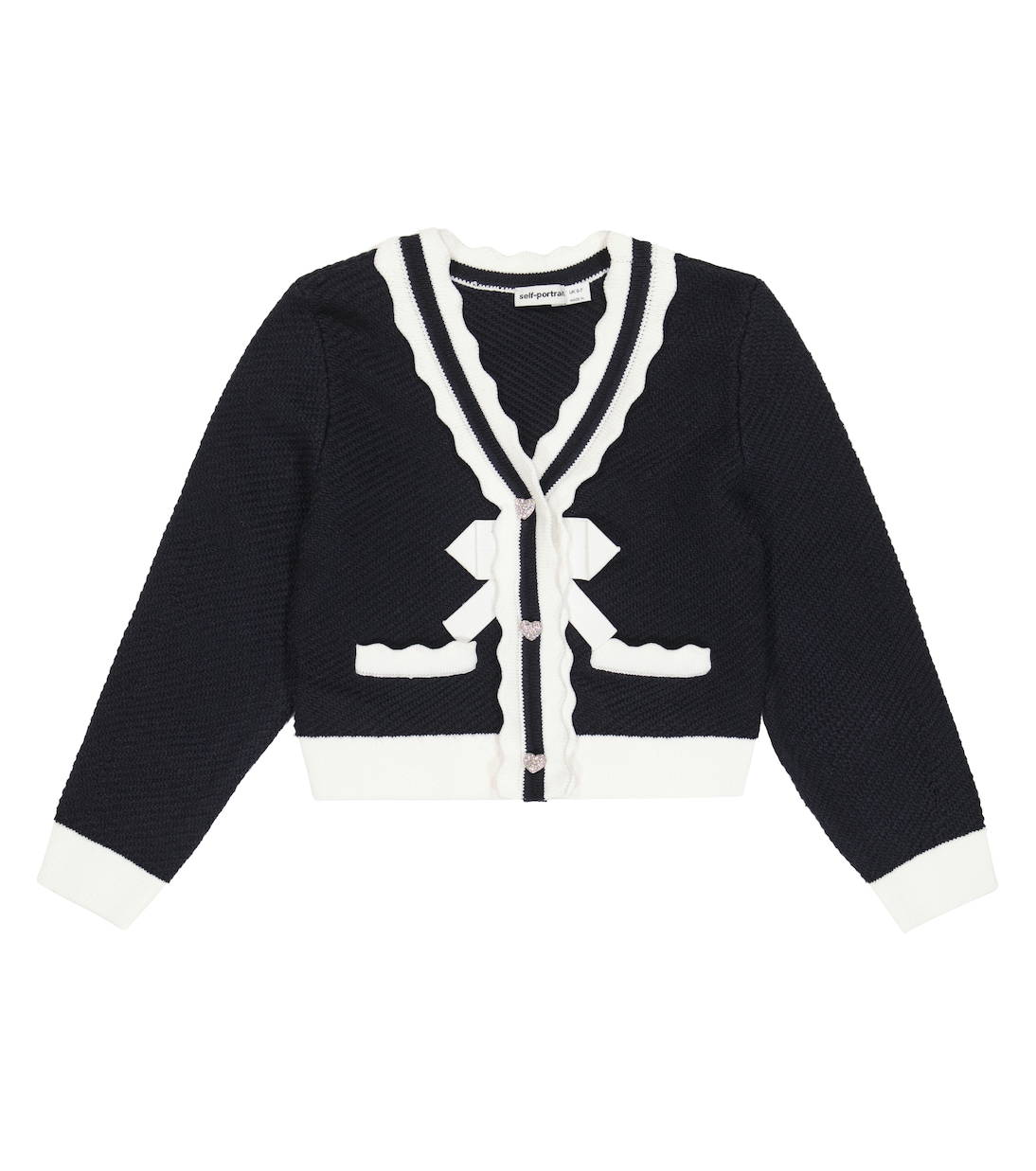 Cardigan en coton et laine | Self-Portrait Kids