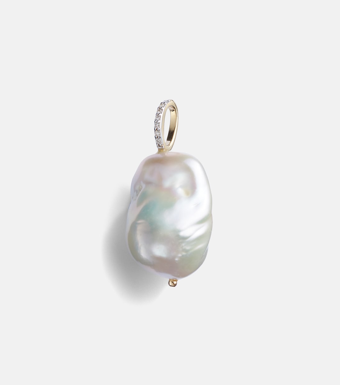 Collier en or 14 ct, diamants et perle | Mateo