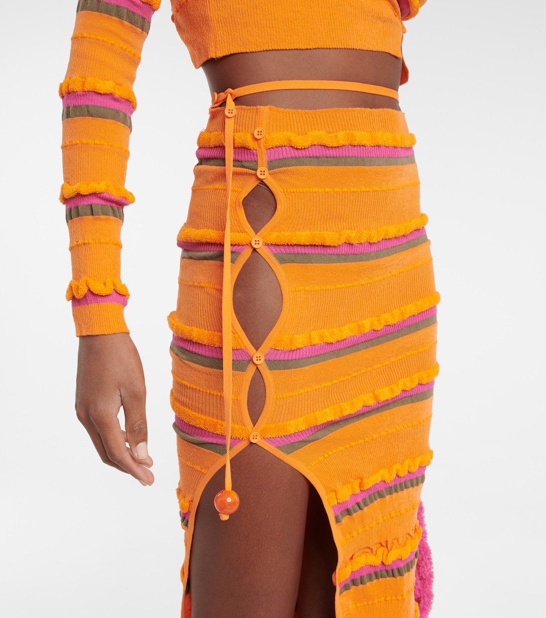 Falda midi La Jupe Maille Concha | Jacquemus