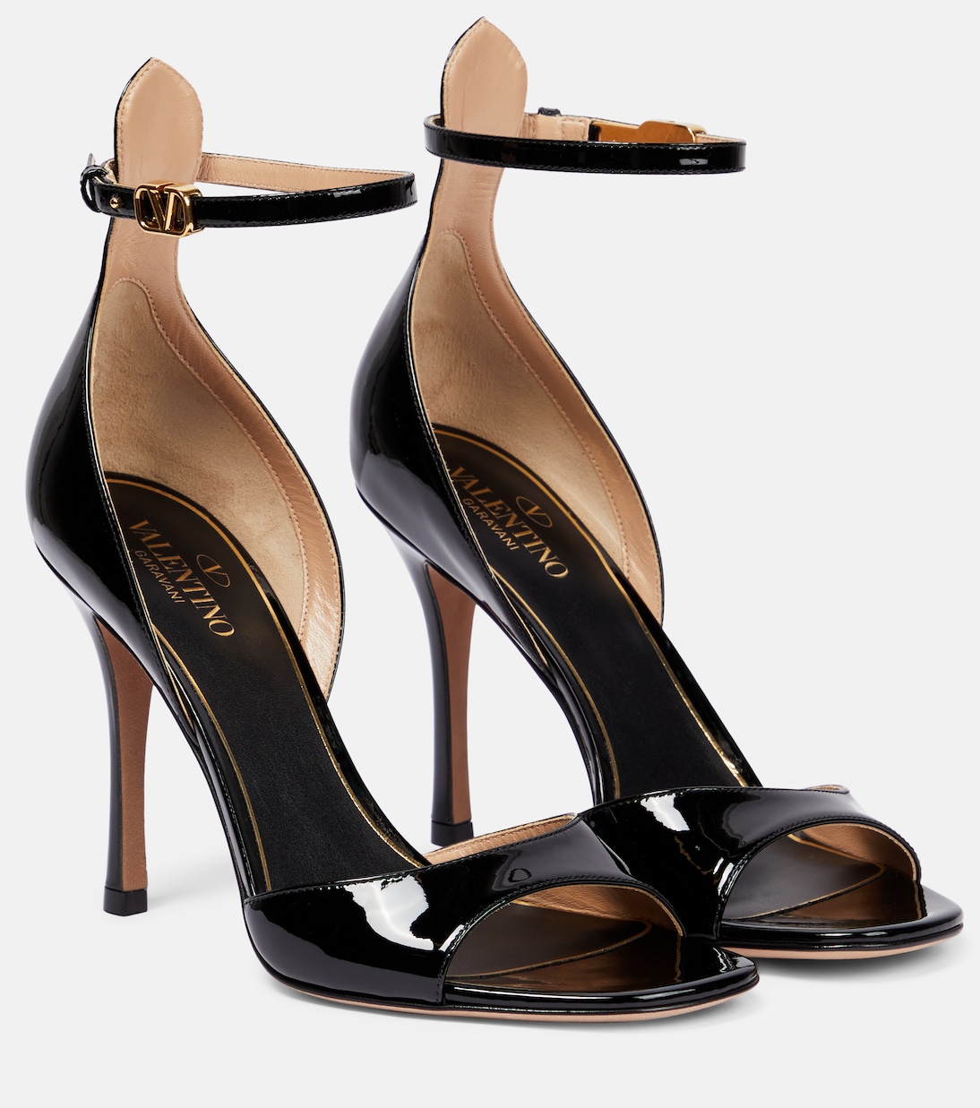 VLogo patent leather sandals | Valentino Garavani