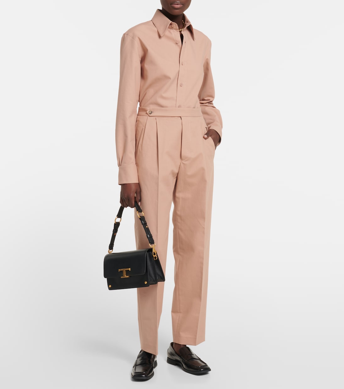 Pantalones anchos en mezcla de algodón | Tod's