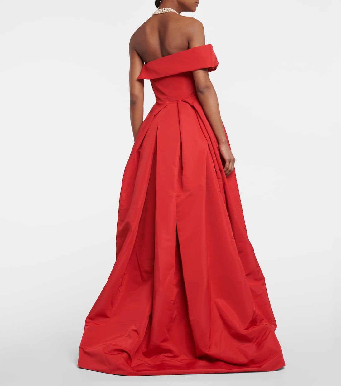 Draped off-shoulder satin gown | Vivienne Westwood