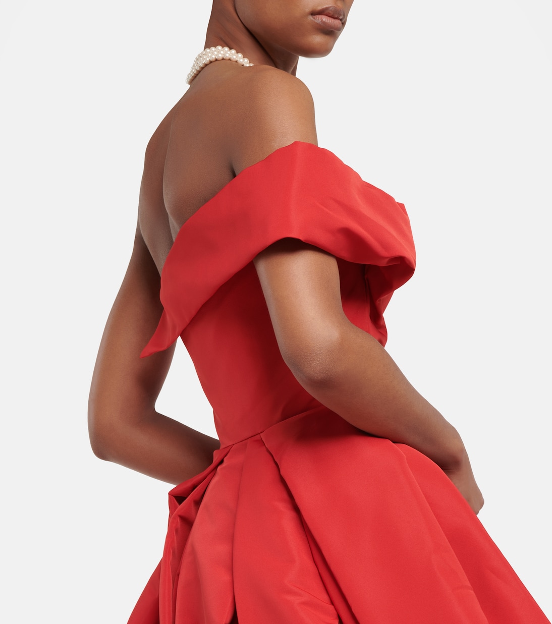 Draped off-shoulder satin gown | Vivienne Westwood