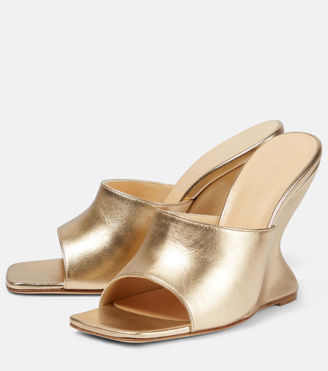 Inverted Wedge leather mules | Magda Butrym