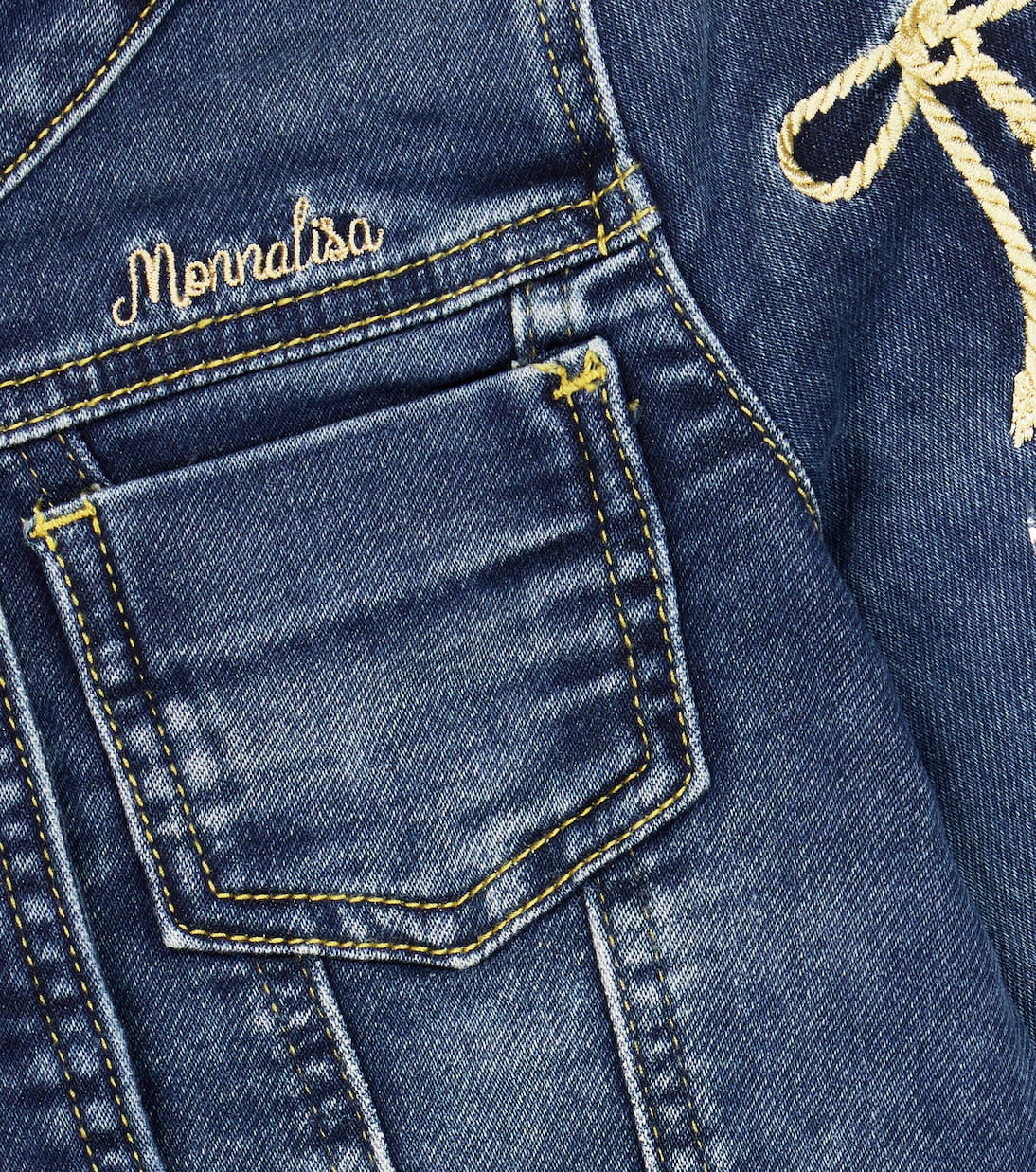 Giacca di jeans con ricamo | Monnalisa