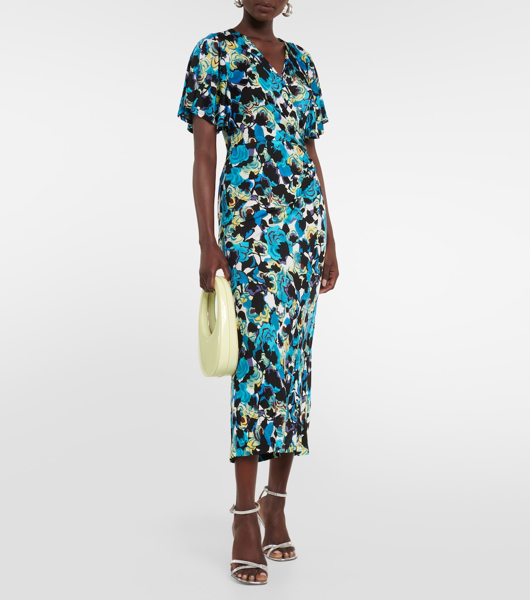 Zetna floral jersey midi dress | Diane von Furstenberg