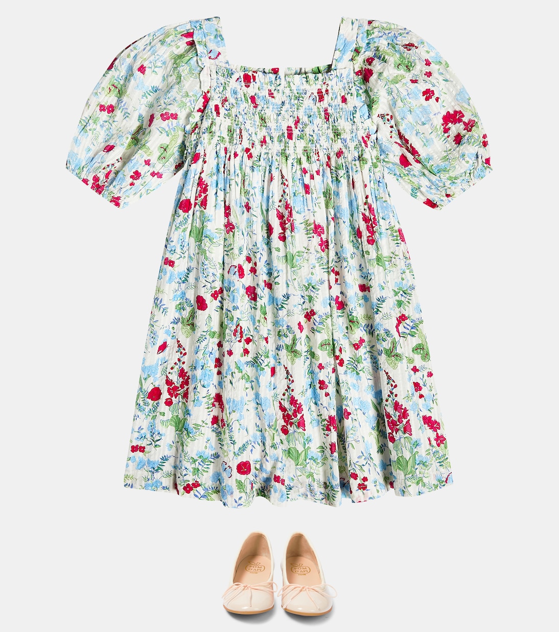 Embroidered cotton dress | Tartine et Chocolat