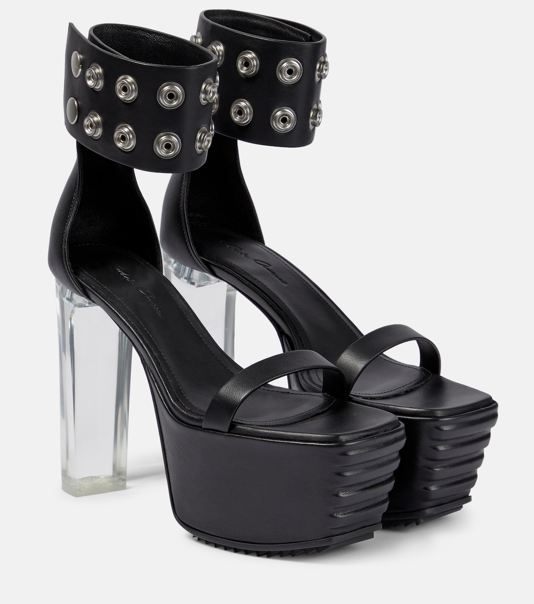 Plateausandalen Minimal Grill aus Leder | Rick Owens
