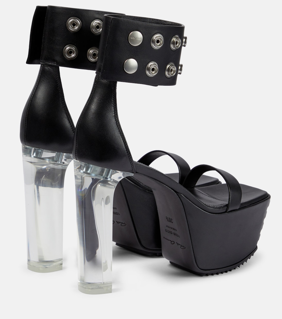 Plateausandalen Minimal Grill aus Leder | Rick Owens