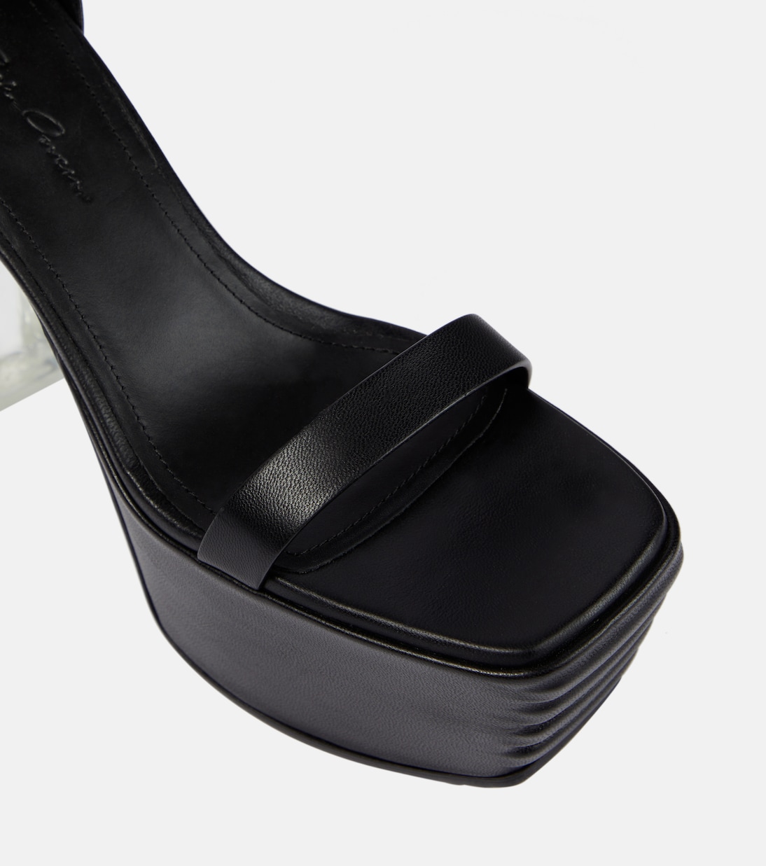 Plateausandalen Minimal Grill aus Leder | Rick Owens