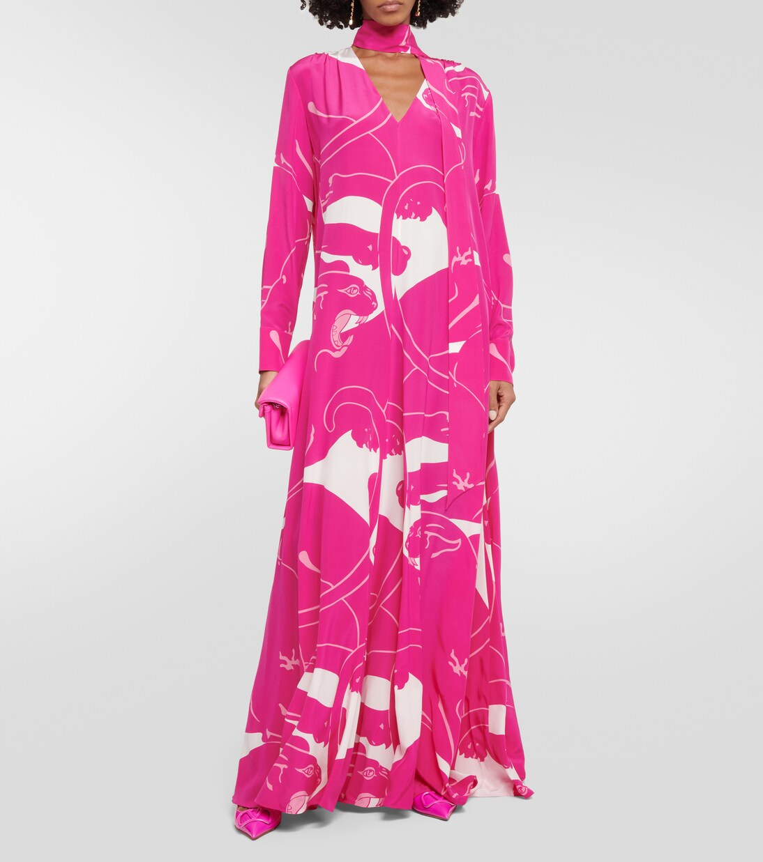 Mono de seda estampado | Valentino
