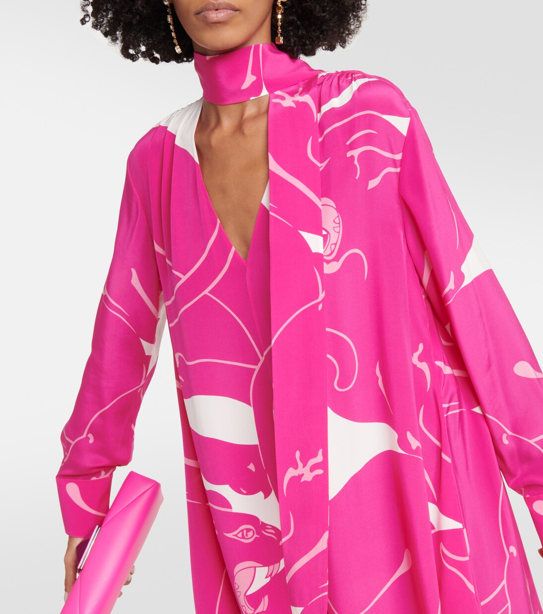 Mono de seda estampado | Valentino
