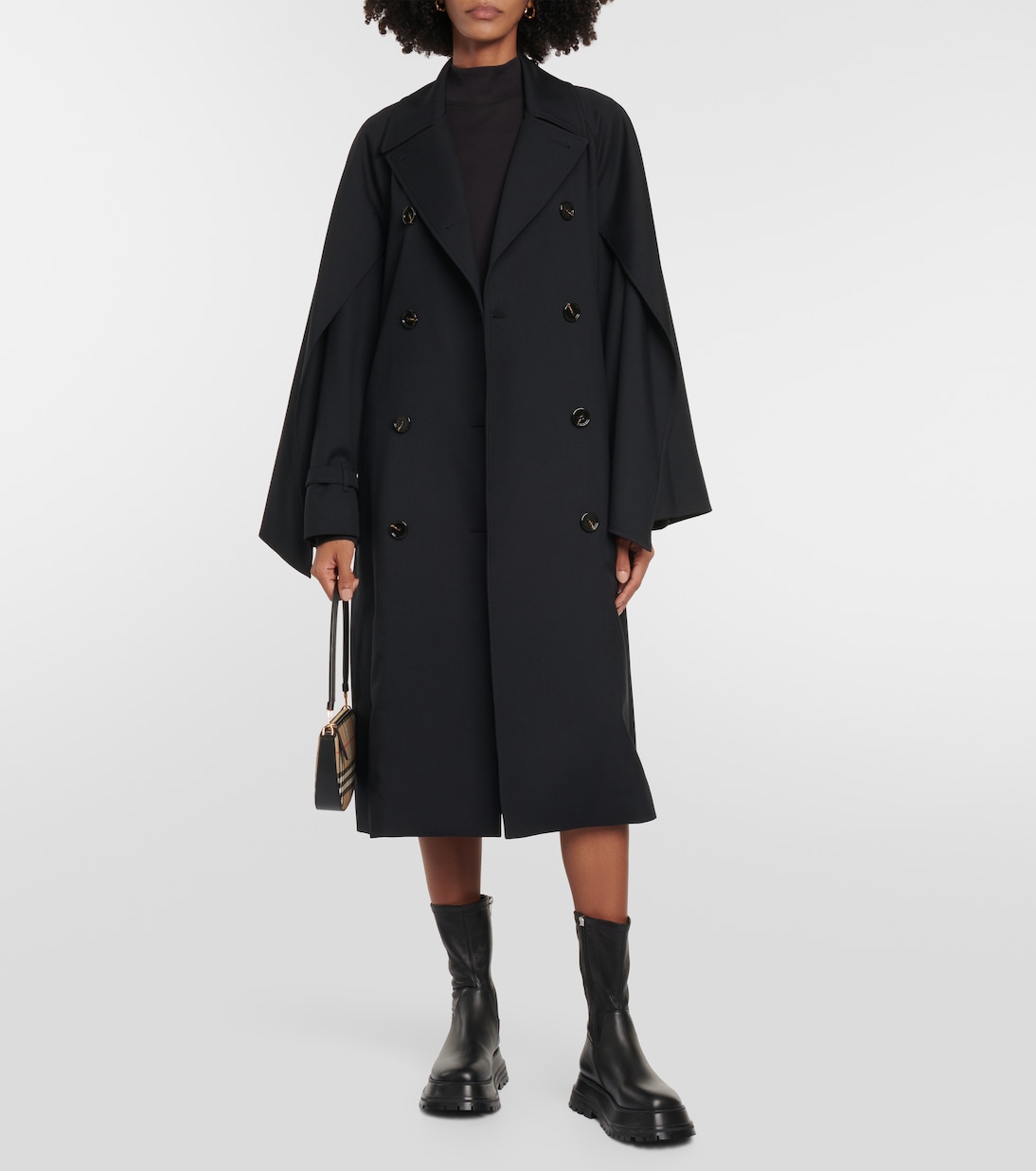 Burberry wool trench coat sale sales