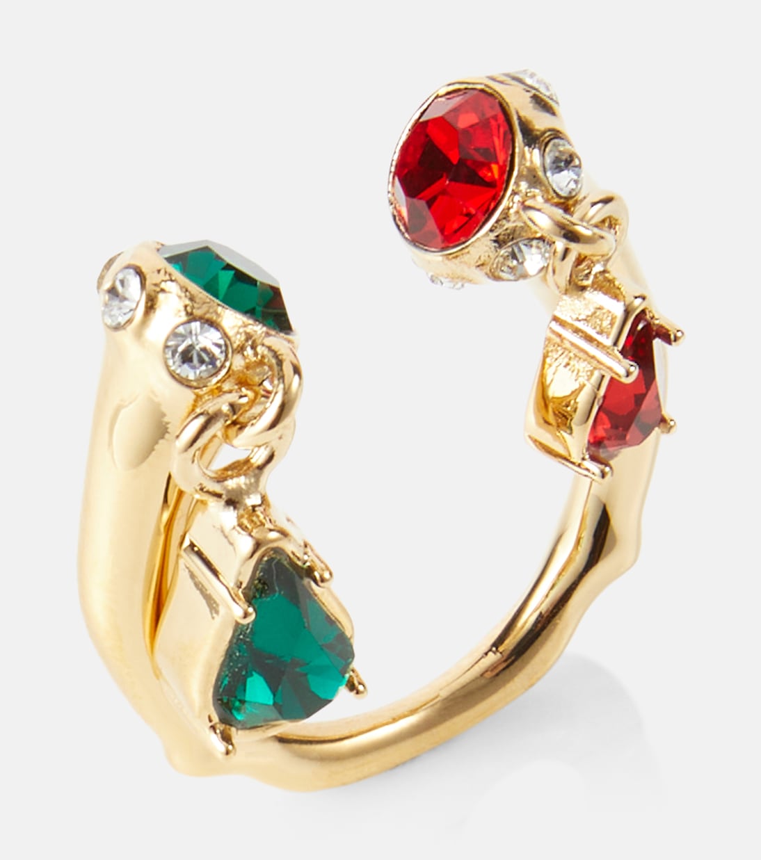 Crystal-embellished drop ring | Rabanne