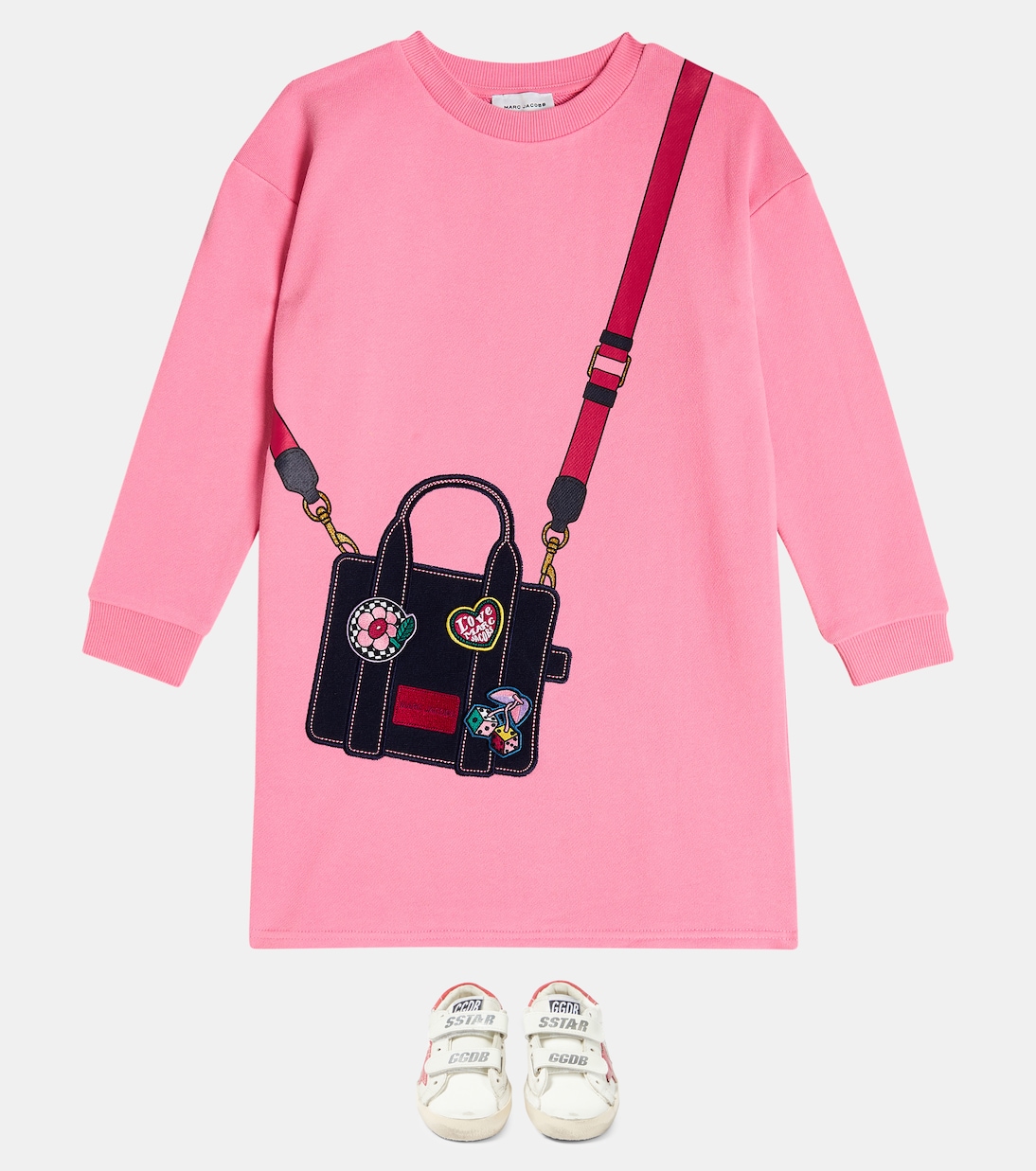 Besticktes Kleid aus Baumwolle | Marc Jacobs Kids