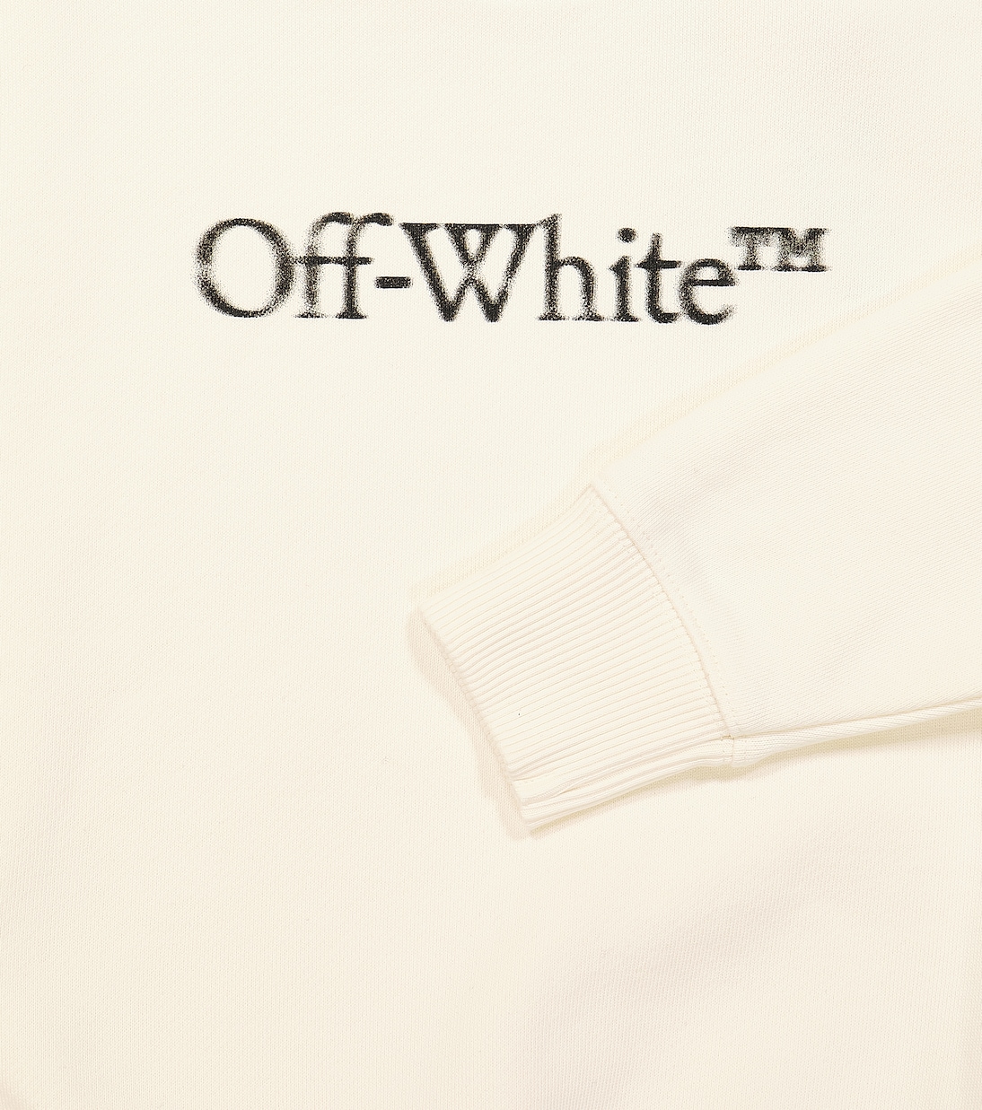 Sudadera en jersey de algodón con logo | Off-White Kids