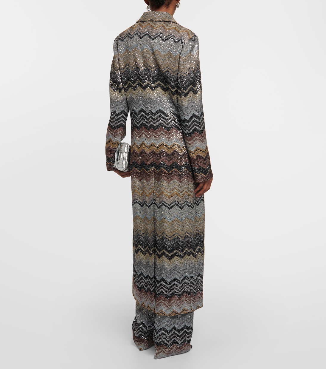 Abrigo de botonadura simple Zig Zag | Missoni