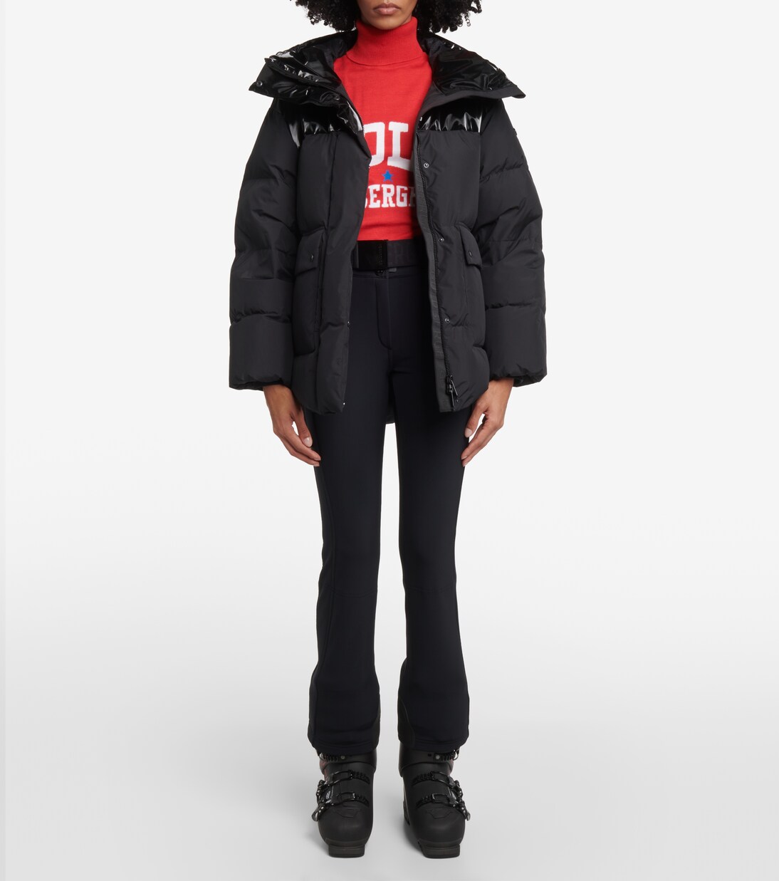 Biscuit logo turtleneck ski top | Goldbergh