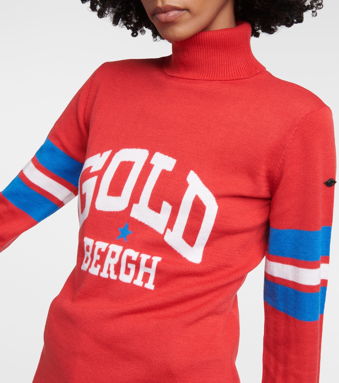 Biscuit logo turtleneck ski top | Goldbergh