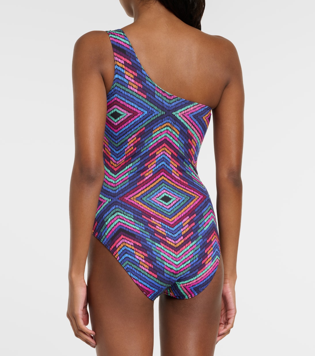 Multicolor one-shoulder swimsuit | Eres
