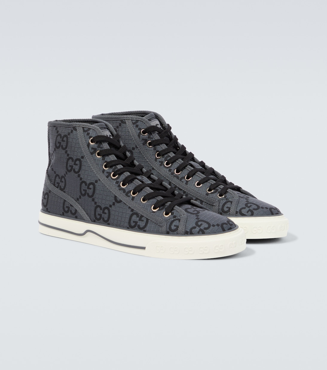 Gucci Tennis 1977 high top sneakers in grey Gucci Mytheresa