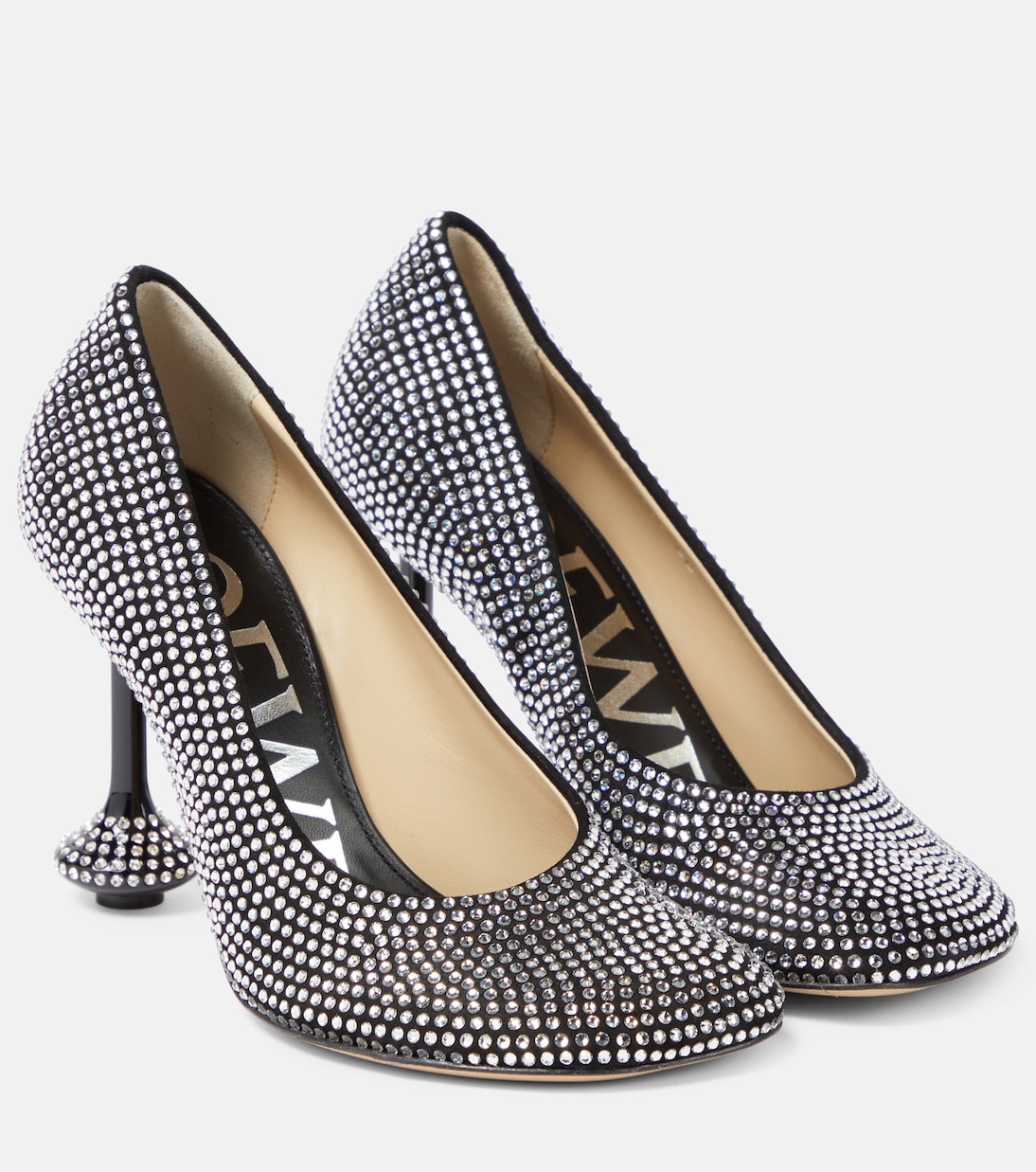 Pumps Toy aus Veloursleder mit Kristallen | Loewe