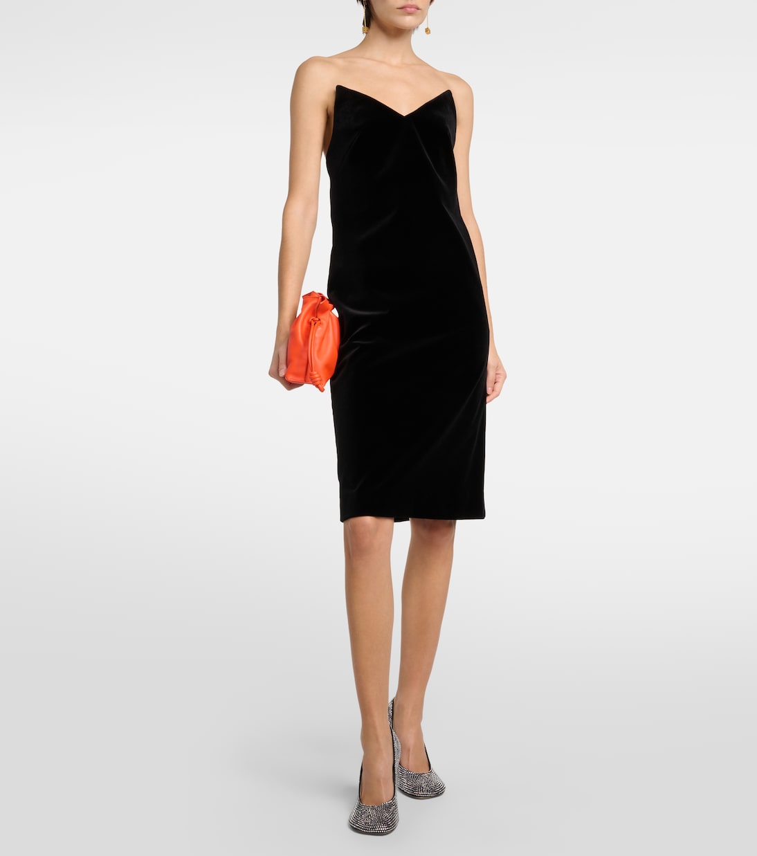Pumps Toy aus Veloursleder mit Kristallen | Loewe