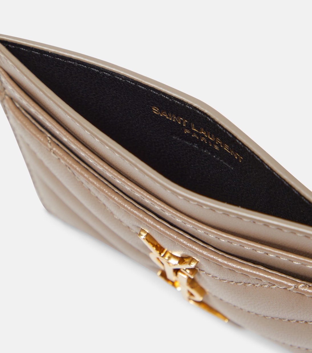 Kartenetui Cassandre aus Matelassé-Leder | Saint Laurent