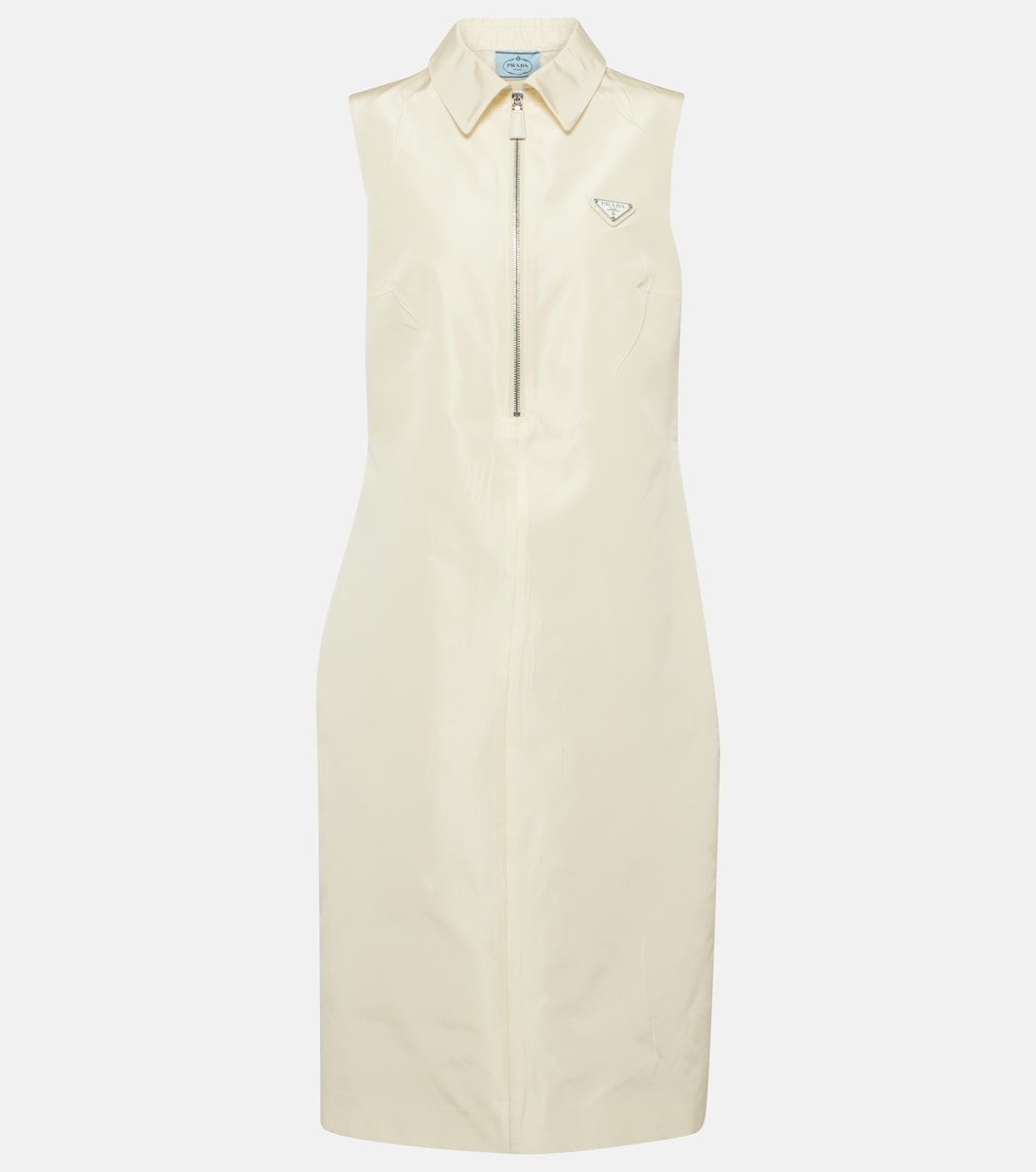 Abito midi in misto seta | Prada