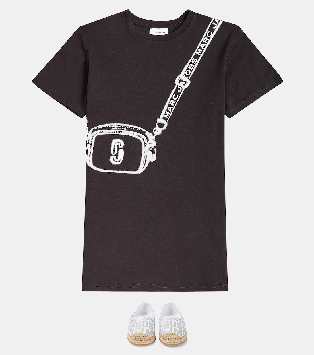 Robe t-shirt imprimée en coton | Marc Jacobs Kids