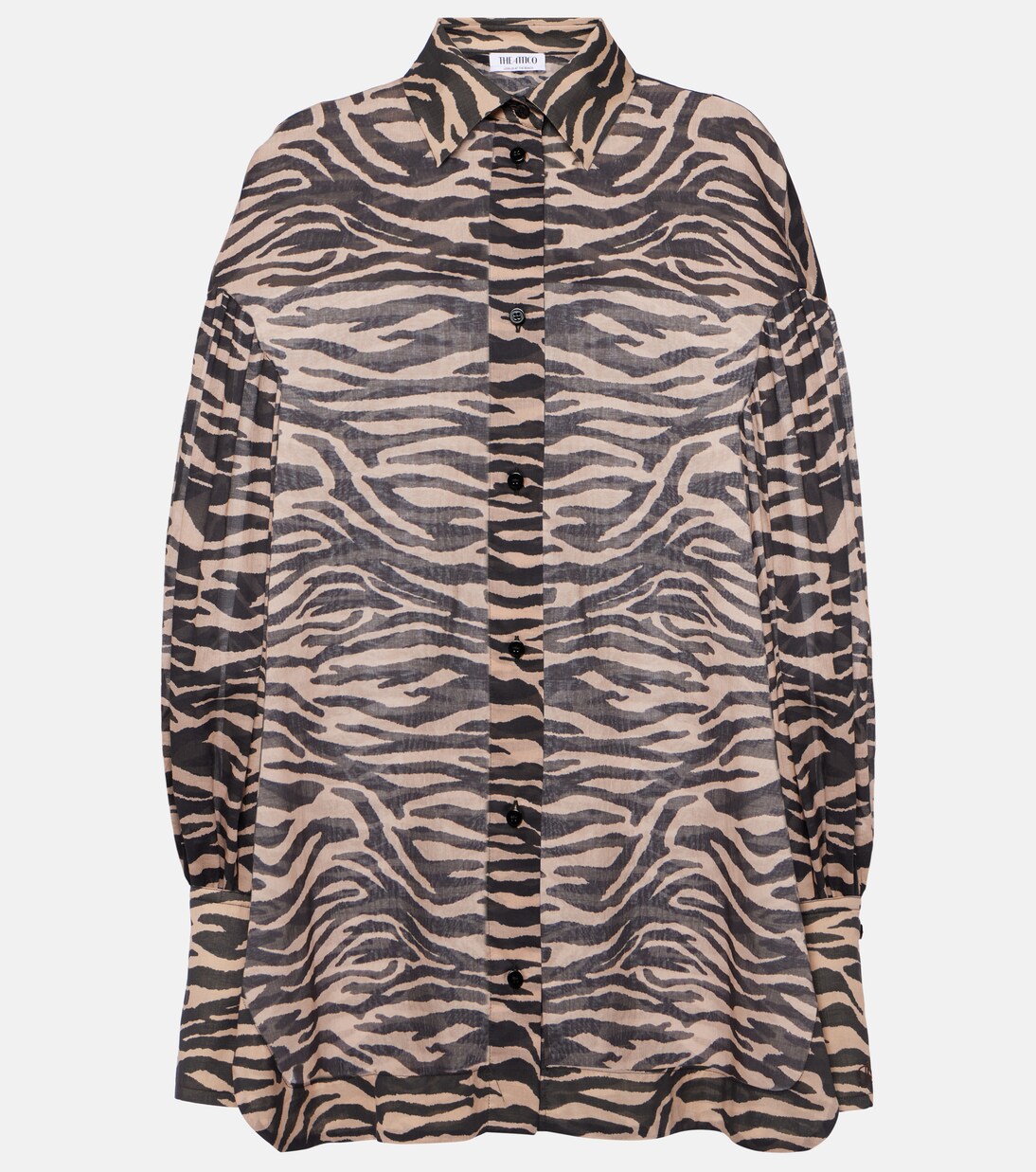 Camisa oversized con mangas abullonadas | The Attico