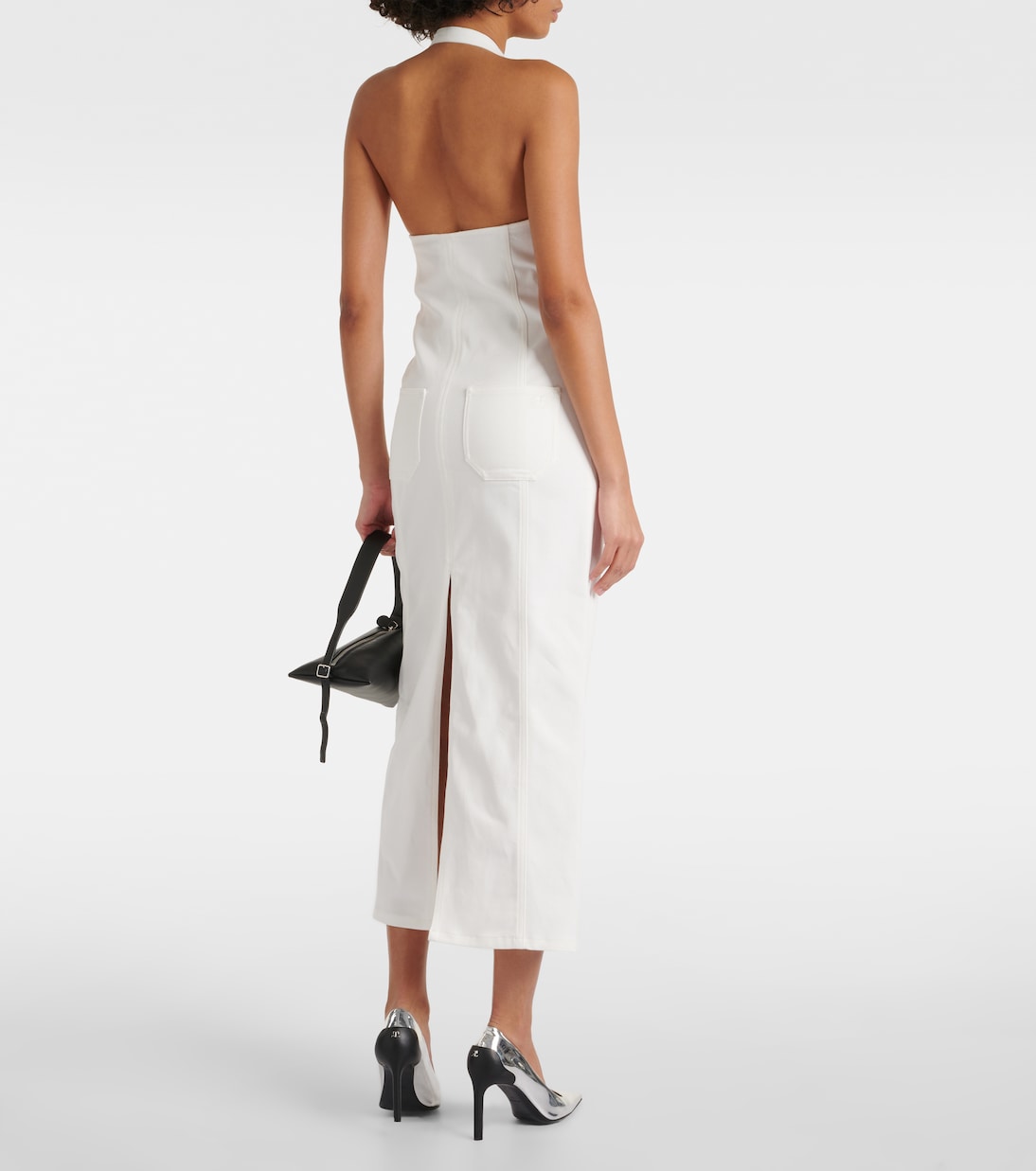 Vestido midi Multiflex de denim | Courrèges